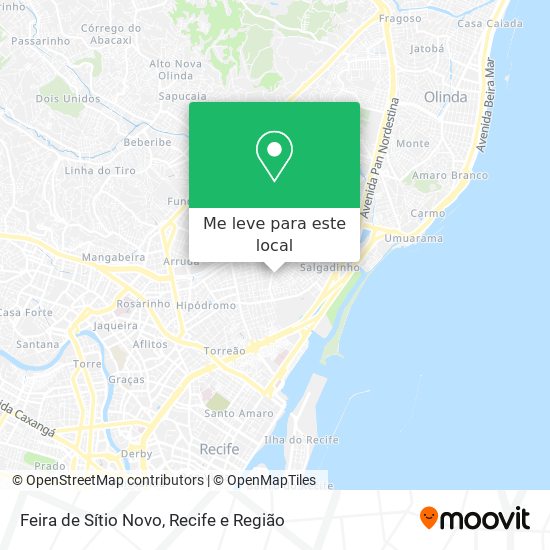 Feira de Sítio Novo mapa