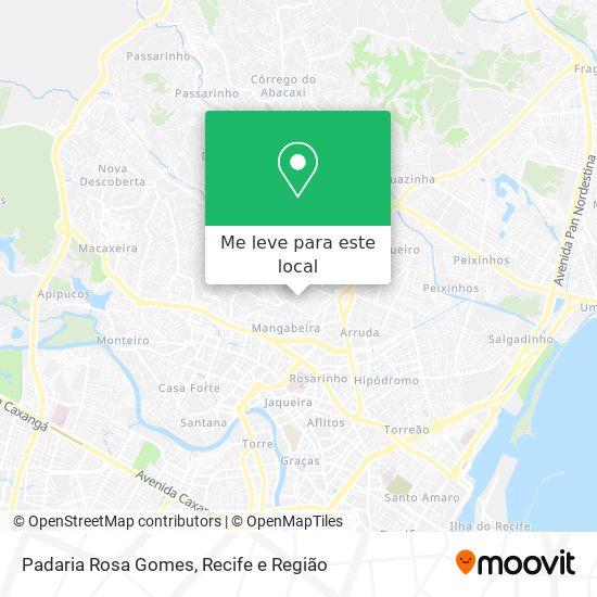 Padaria Rosa Gomes mapa