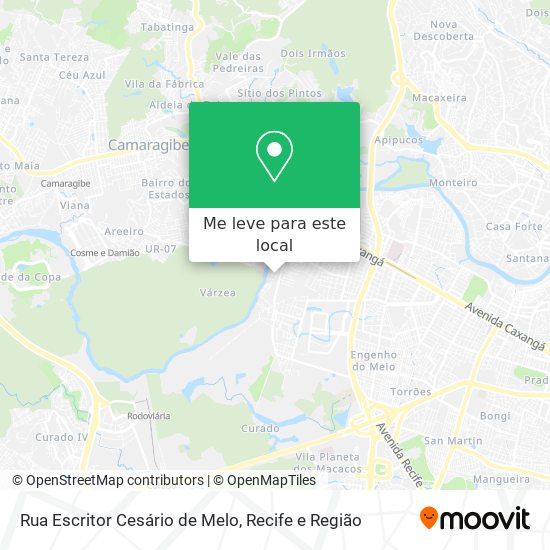 Rua Escritor Cesário de Melo mapa