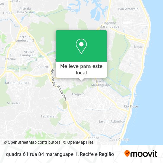 quadra 61 rua 84 maranguape 1 mapa