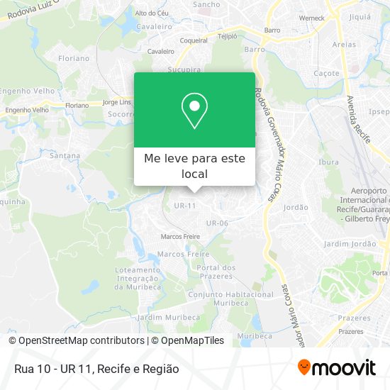 Rua 10 - UR 11 mapa