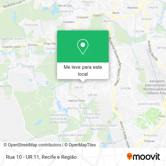 Rua 10 - UR 11 mapa