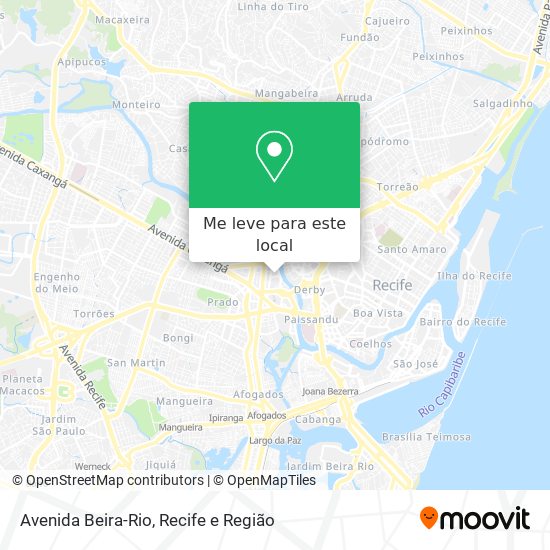Avenida Beira-Rio mapa