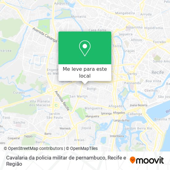 Cavalaria da policia militar de pernambuco mapa