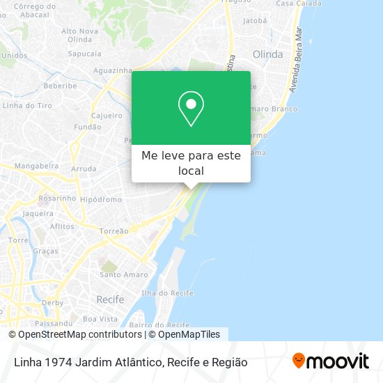 Linha 1974 Jardim Atlântico mapa
