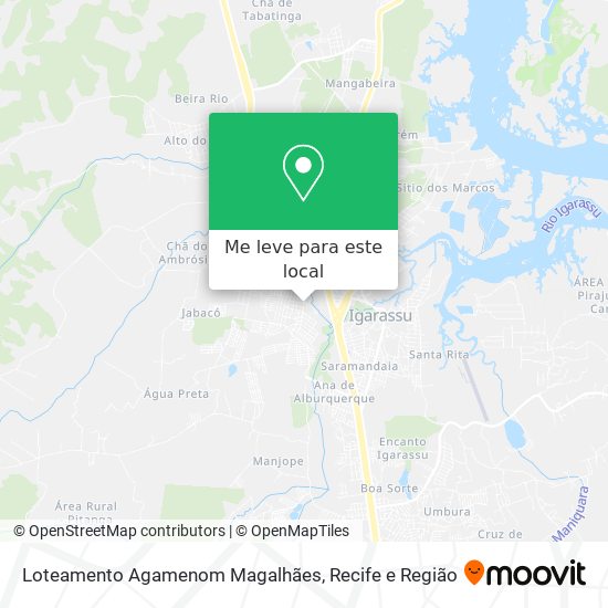 Loteamento Agamenom Magalhães mapa