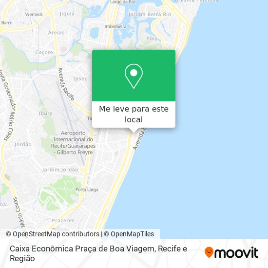 Caixa Econômica Praça de Boa Viagem mapa