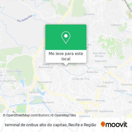 terminal de onibus alto do capitao mapa