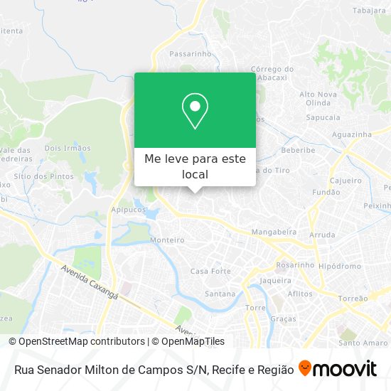 Rua Senador Milton de Campos S / N mapa