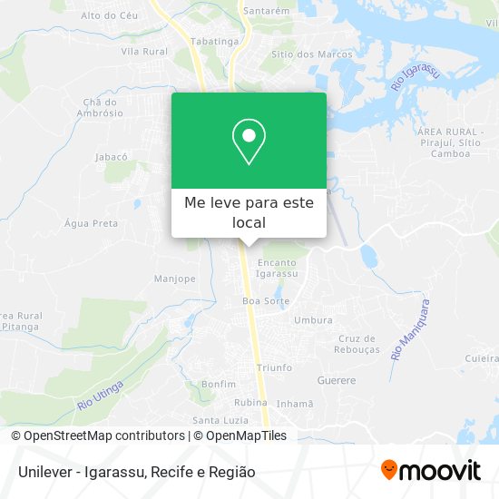 Unilever - Igarassu mapa