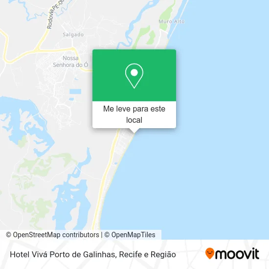 Hotel Vivá Porto de Galinhas mapa