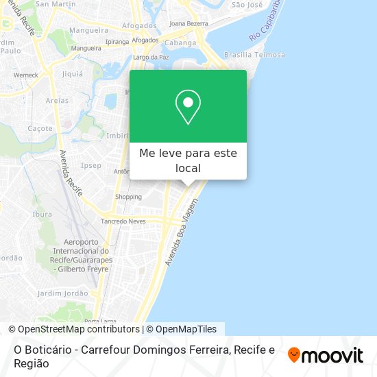 O Boticário - Carrefour Domingos Ferreira mapa