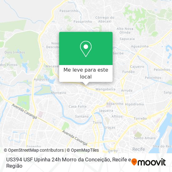 US394  USF Upinha 24h Morro da  Conceição mapa