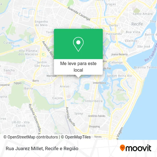 Rua Juarez Millet mapa
