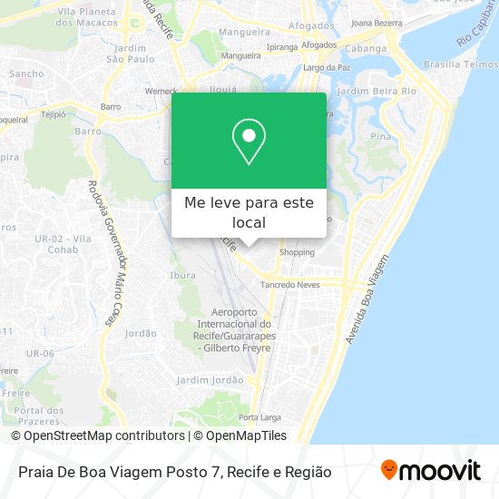 Praia De Boa Viagem Posto 7 mapa