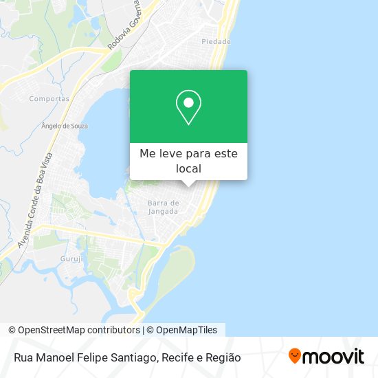 Rua Manoel Felipe Santiago mapa