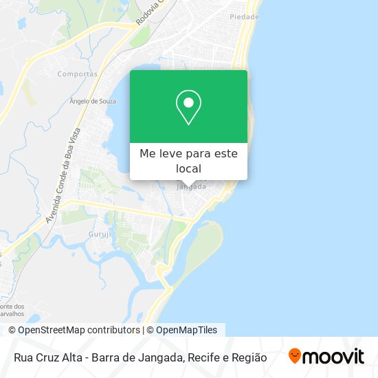 Rua Cruz Alta - Barra de Jangada mapa
