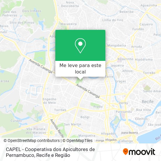 CAPEL - Cooperativa dos Apicultores de Pernambuco mapa