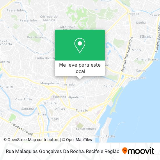 Rua Malaquias Gonçalves Da Rocha mapa