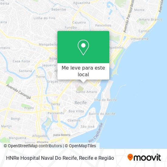 HNRe Hospital Naval Do Recife mapa