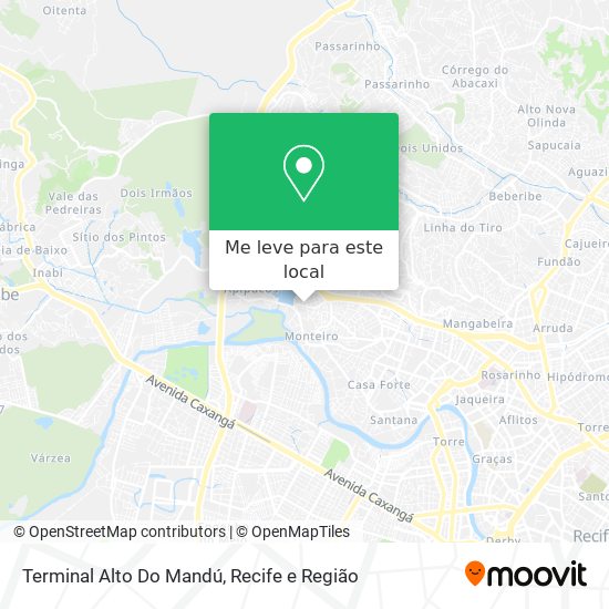 Terminal Alto Do Mandú mapa