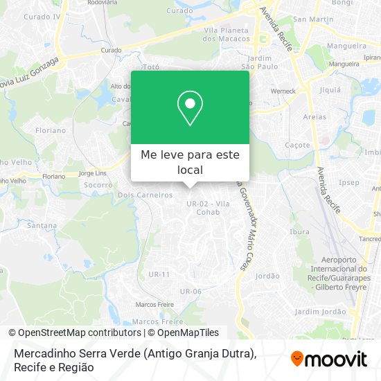 Mercadinho Serra Verde (Antigo Granja Dutra) mapa