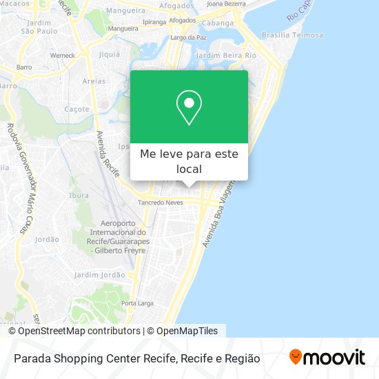 Parada Shopping Center Recife mapa