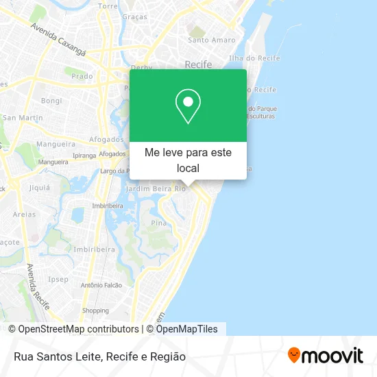 Rua Santos Leite mapa