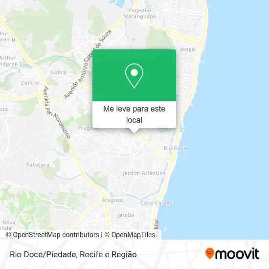 Rio Doce/Piedade mapa