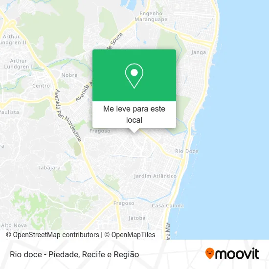 Rio doce - Piedade mapa