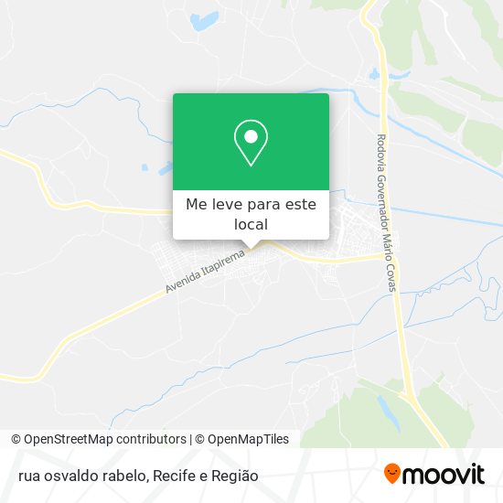 rua osvaldo rabelo mapa