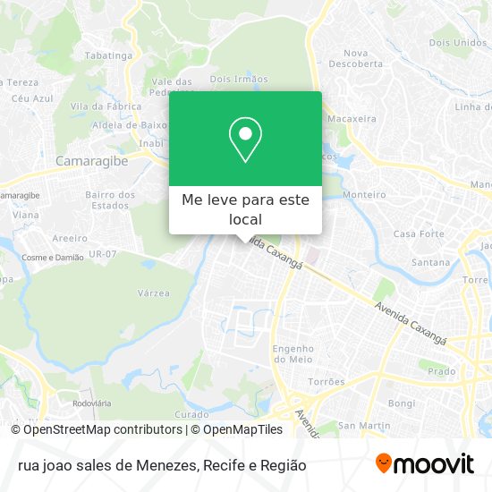 rua joao sales de Menezes mapa