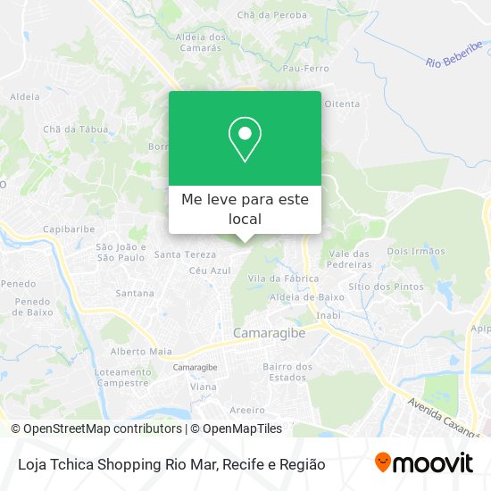 Loja Tchica Shopping Rio Mar mapa