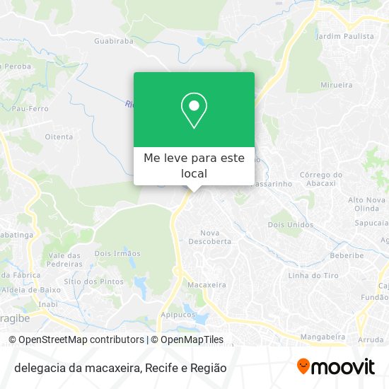 delegacia da macaxeira mapa