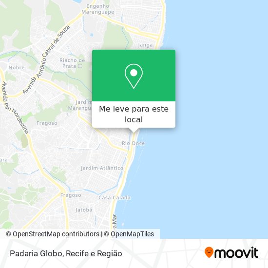 Padaria Globo mapa