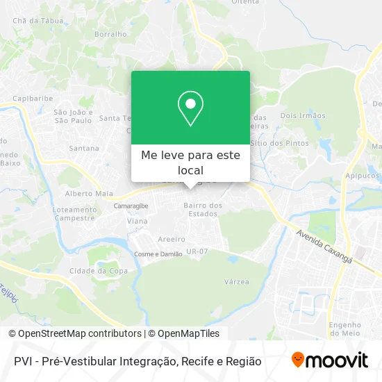 PVI - Pré-Vestibular Integração mapa