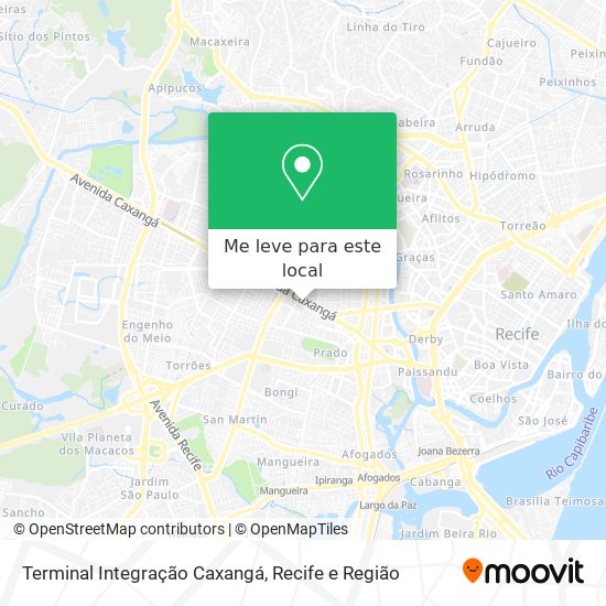 Terminal Integração Caxangá mapa