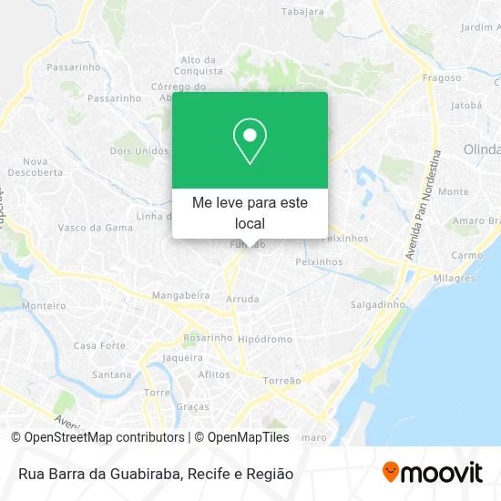 Rua Barra da Guabiraba mapa