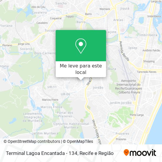 Terminal Lagoa Encantada - 134 mapa