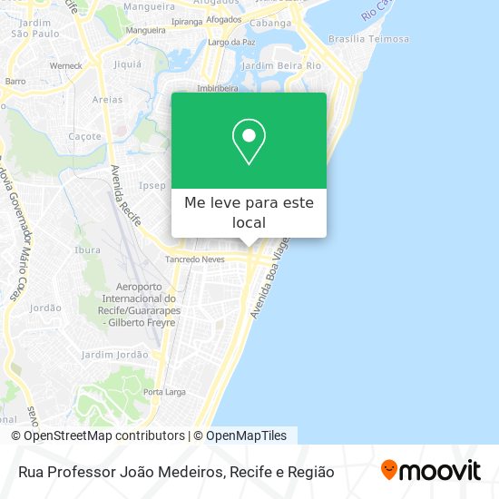 Rua Professor João Medeiros mapa