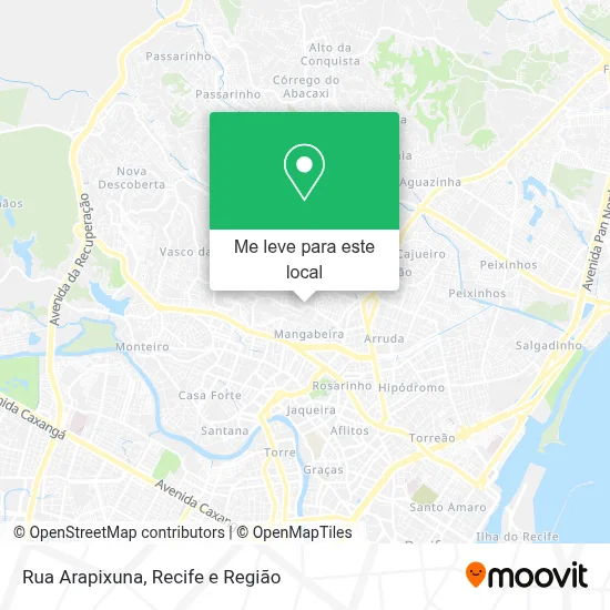 Rua Arapixuna mapa
