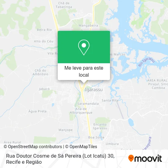 Rua Doutor Cosme de Sá Pereira (Lot Icatú) 30 mapa
