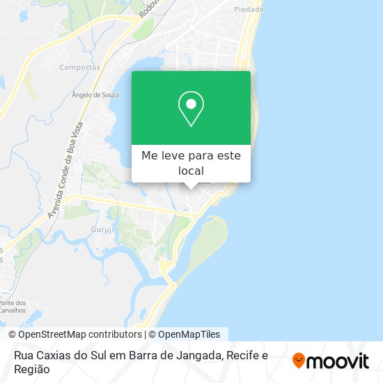 Rua Caxias do Sul em Barra de Jangada mapa