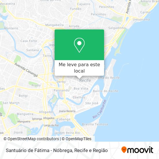 Santuário de Fátima - Nóbrega mapa
