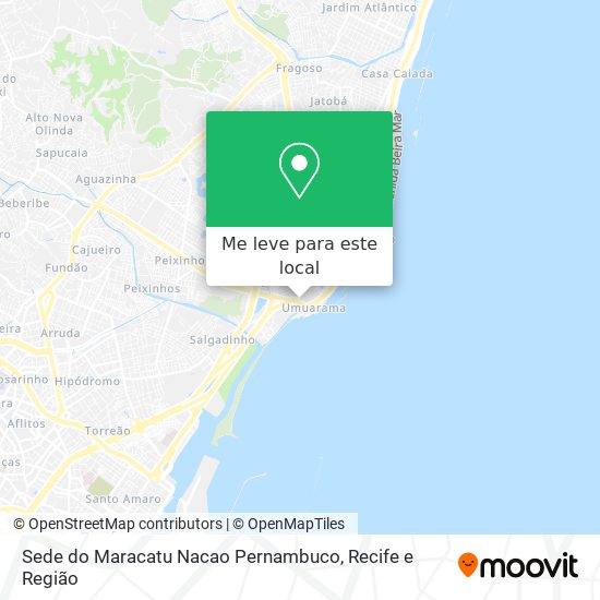 Sede do Maracatu Nacao Pernambuco mapa