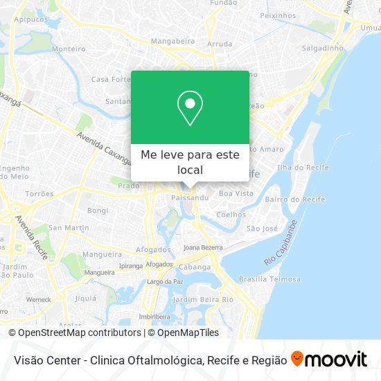 Visão Center - Clinica Oftalmológica mapa