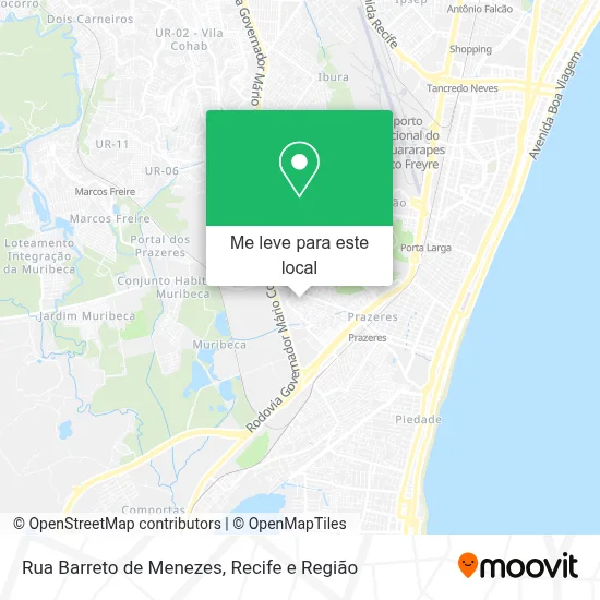 Rua Barreto de Menezes mapa