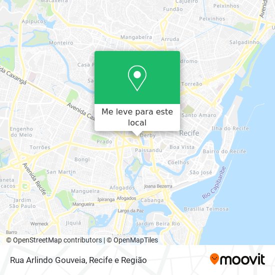 Rua Arlindo Gouveia mapa
