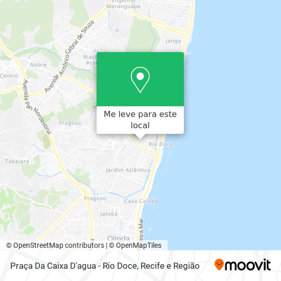 Praça Da Caixa D'agua - Rio Doce mapa