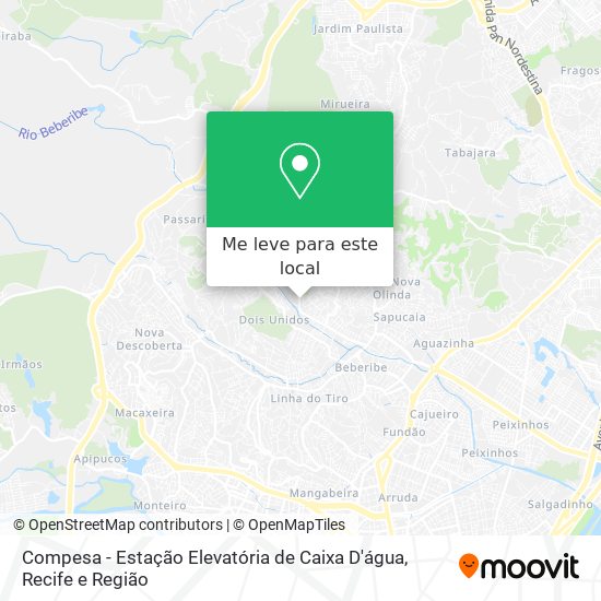 Compesa - Estação Elevatória de Caixa D'água mapa